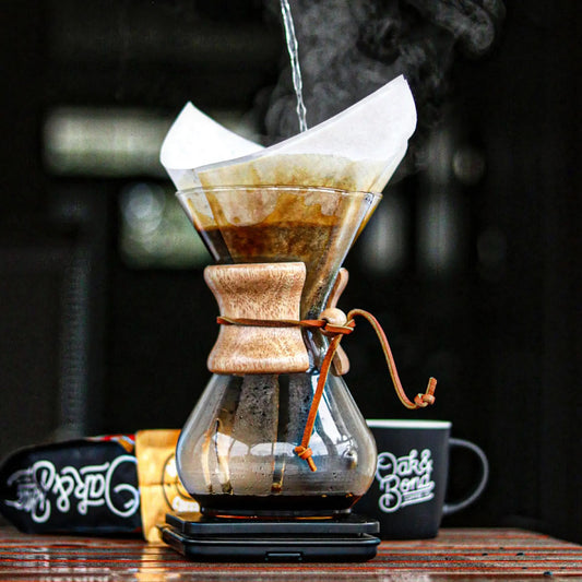 Chemex 6-kops koffiemaker – glazen koffiezetapparaat met houten kraag 2