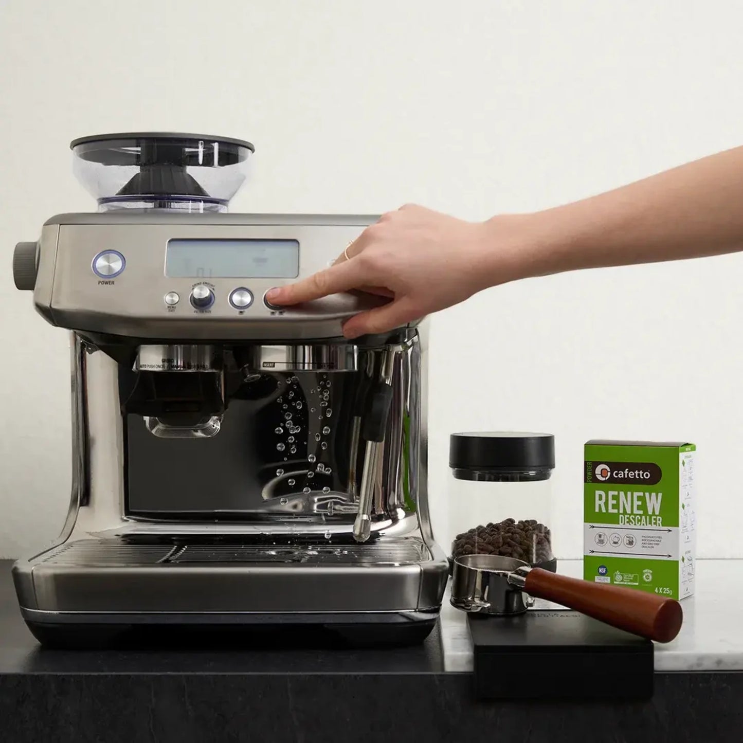 Espressomachine ontkalker en kalk verwijderaar voor koffiemachine 5.
