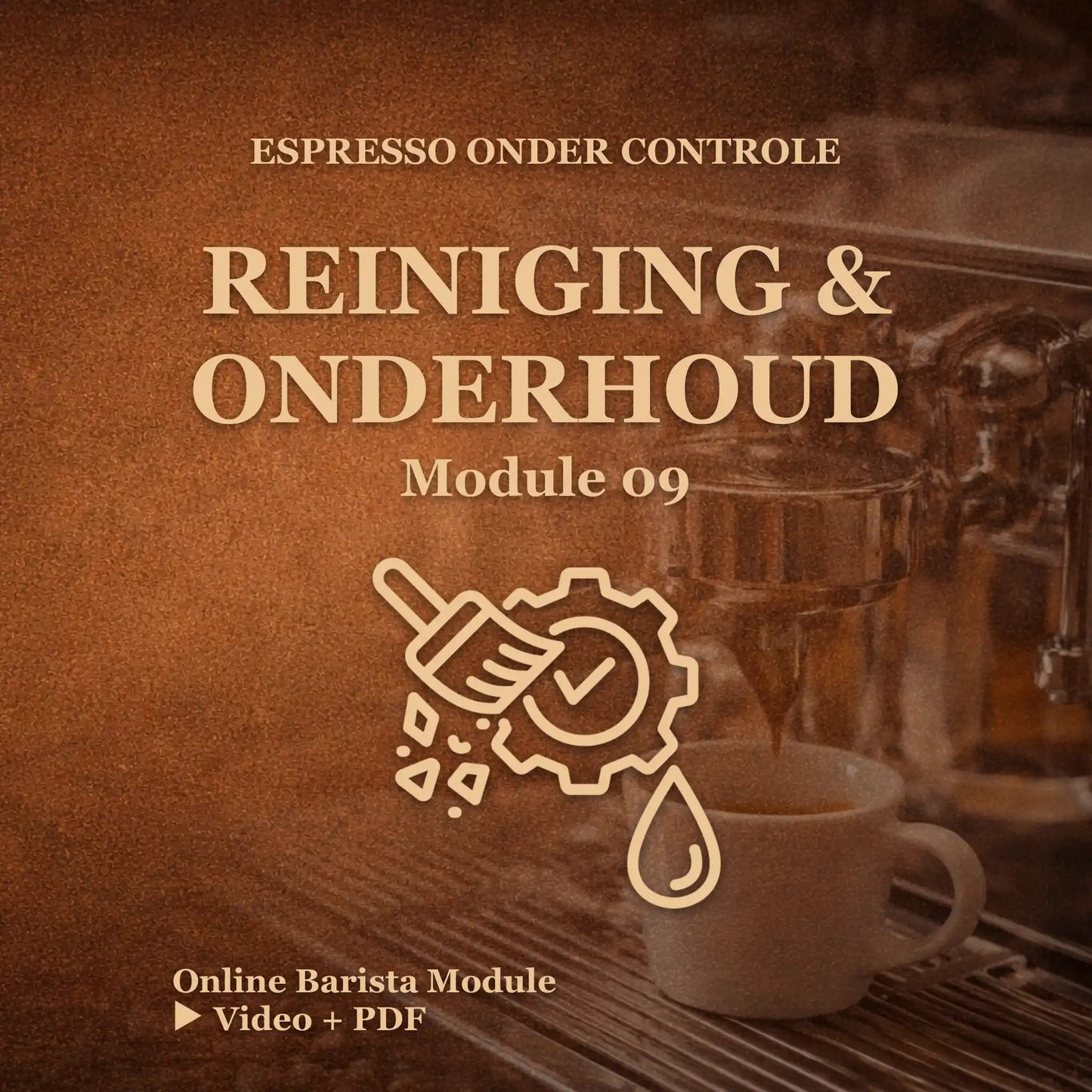 Online barista module espressomachine reinigen en onderhoud stappenplan