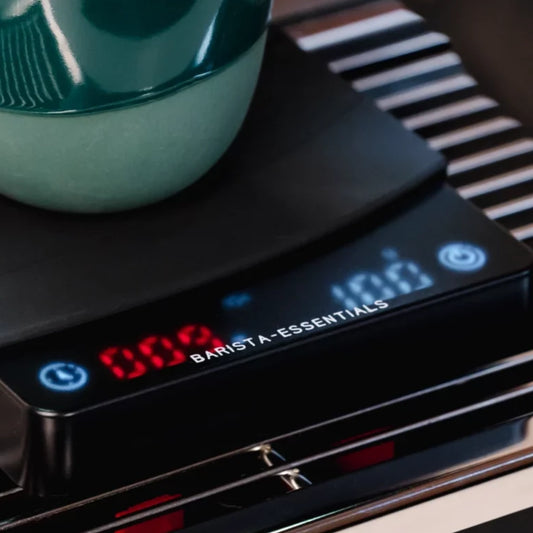 Perfecte koffie weegschaal voor Hario V60 en Chemex koffie zetmethodes.