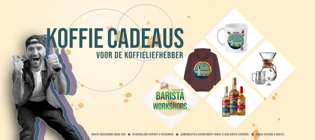 Het Meest Originele Koffie Cadeau Voor De Koffieliefhebber van de Baristashop en Geertjandebaristaman.