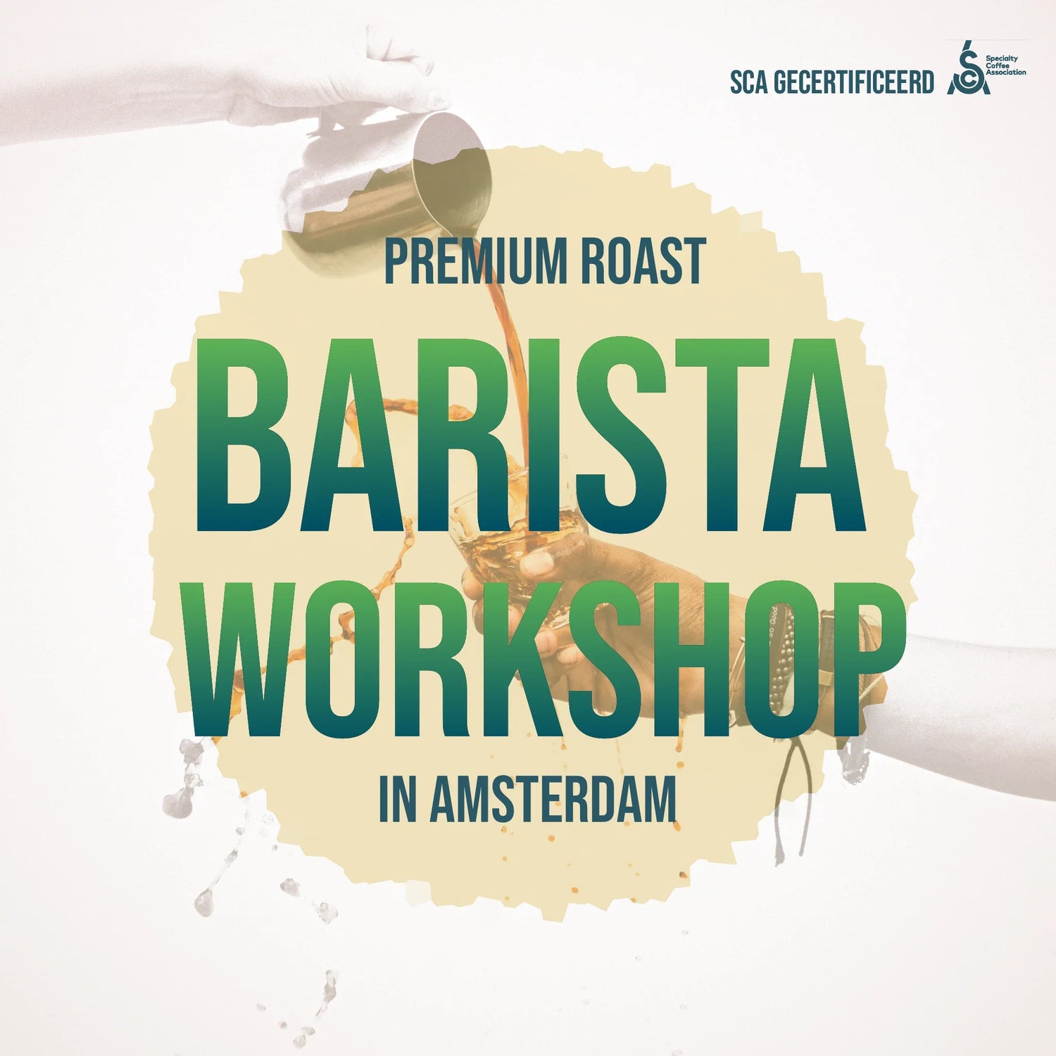 Afbeelding met tekst 'Barista Workshop in Amsterdam' – Engelstalige koffieworkshop voor expats en toeristen