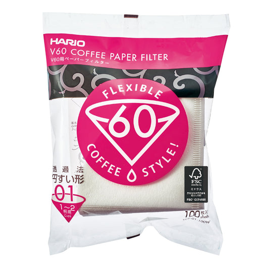 Hario V60 Papieren Koffie Filters #01 voor Filterkoffie