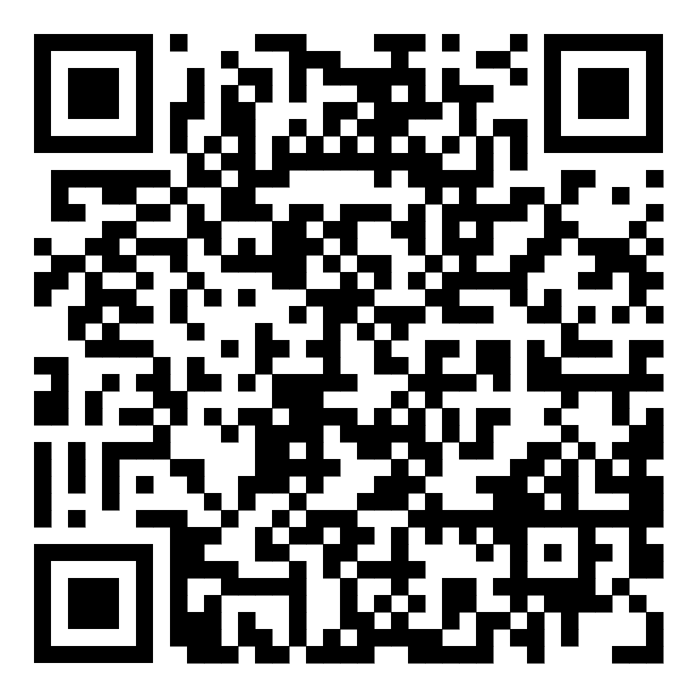 afbeelding van QR code die verwijst naar de landingspagina voor het bedrukken van hoodies met qr codes, ten doeleinde het promoten van eigen merk op evenementen