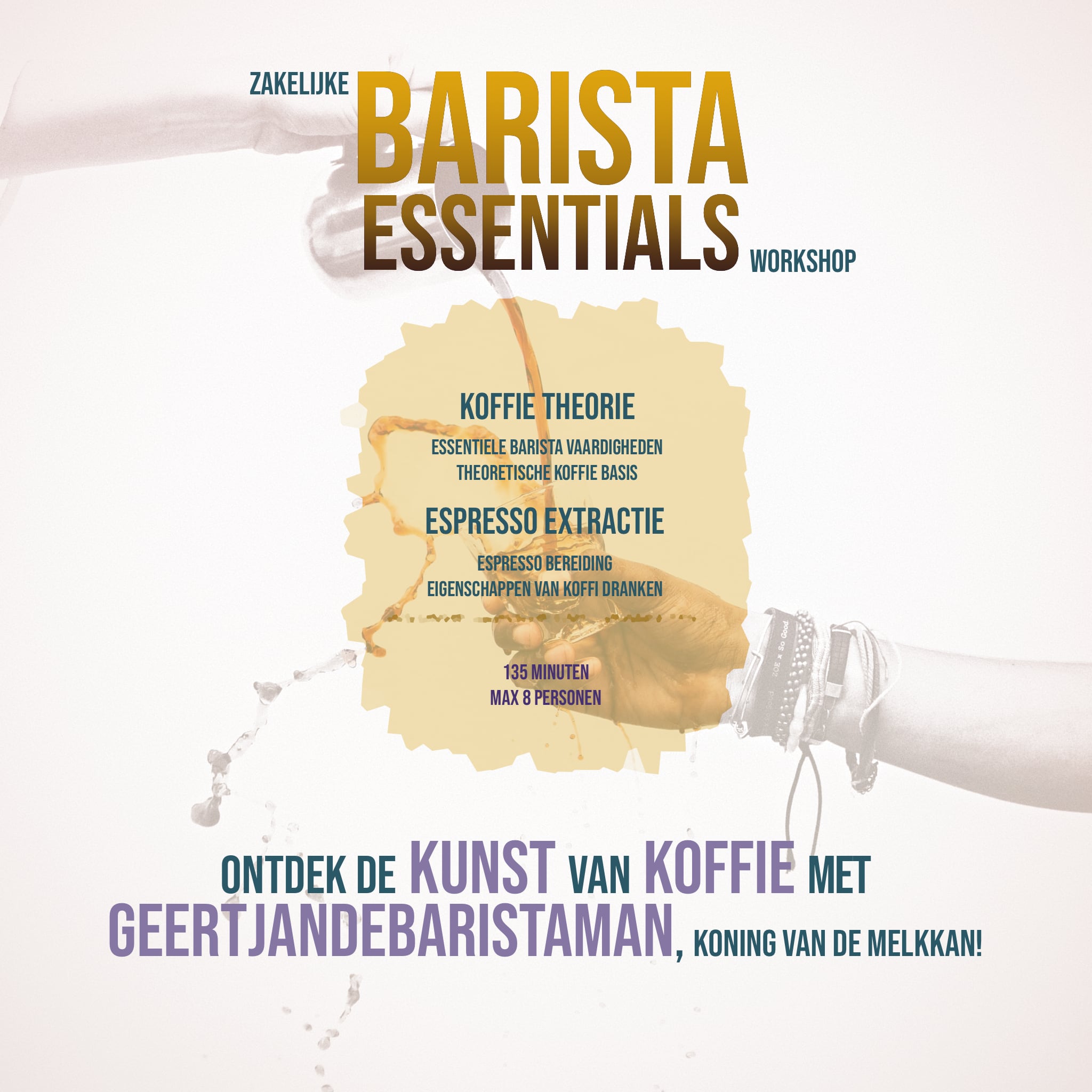 Ontdek je Enthousiasme voor Koffie met de zakelijke Barista Workshop op locatie. Horeca Espresso Workshop - Perfecte Techniek.