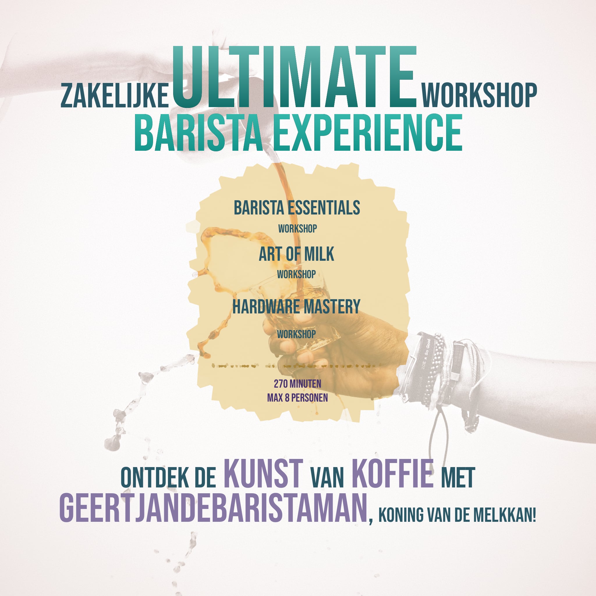 Krijg achtergrondinformatie over koffie met onze zakelijke informatieve barista cursus. Passie voor koffie? Volg onze koffie-workshop in Amsterdam en Utrecht.