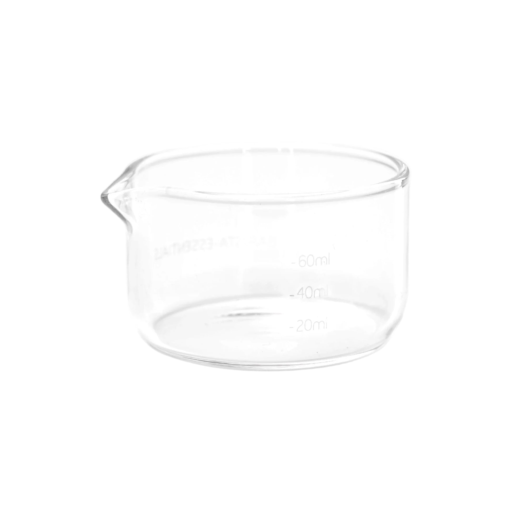 Barista Essentials espresso shotglas 60 ml van glas met schenktuit en maatverdeling