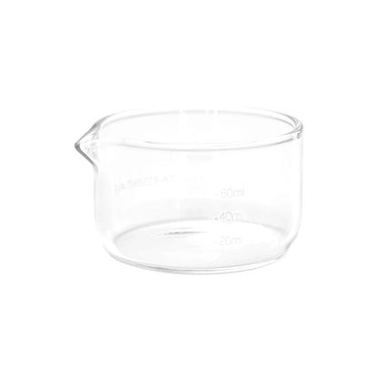 Barista Essentials espresso shotglas 60 ml van glas met schenktuit en maatverdeling