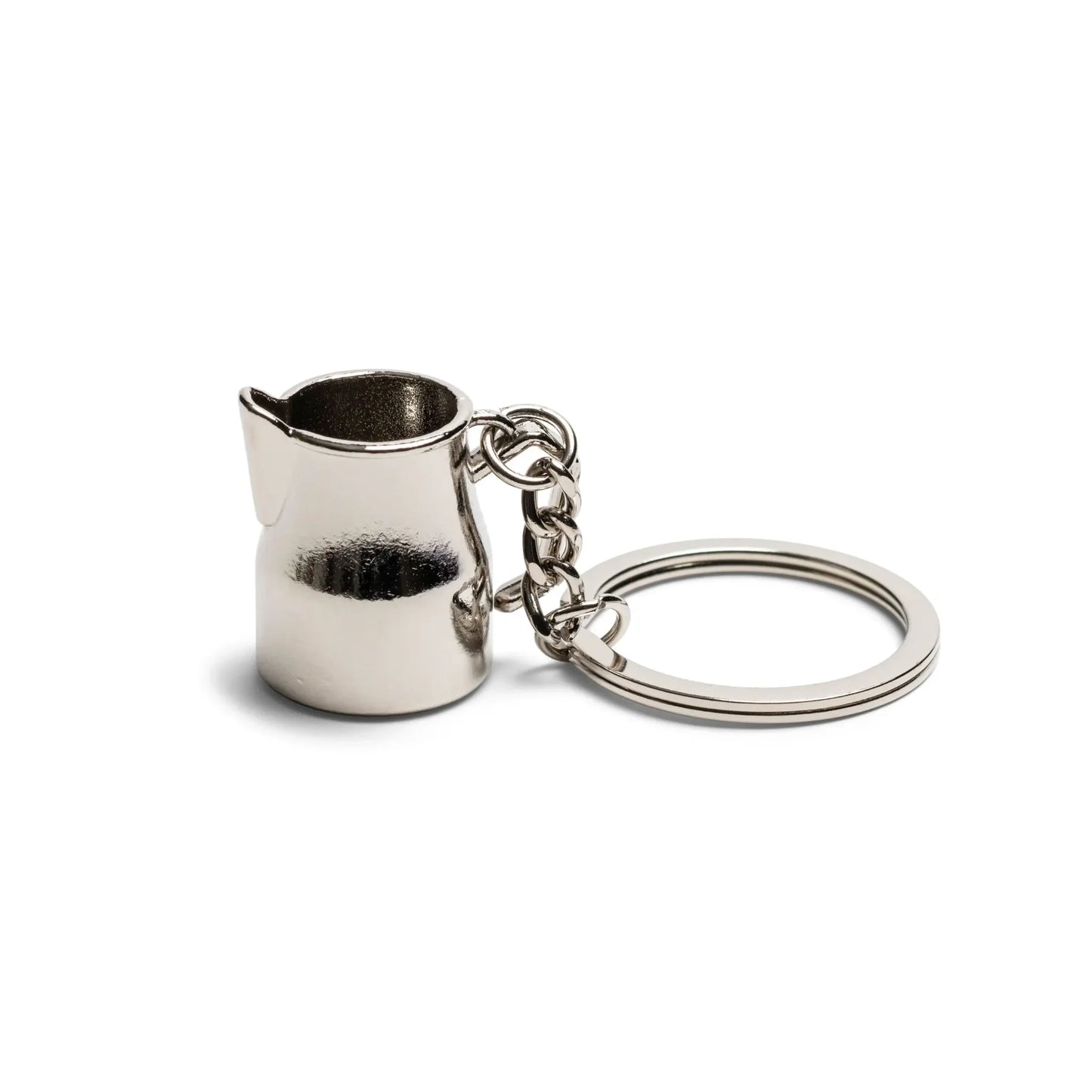 Barista sleutelhanger in de vorm van een melkkan – origineel kleinigheidje voor koffieliefhebbers