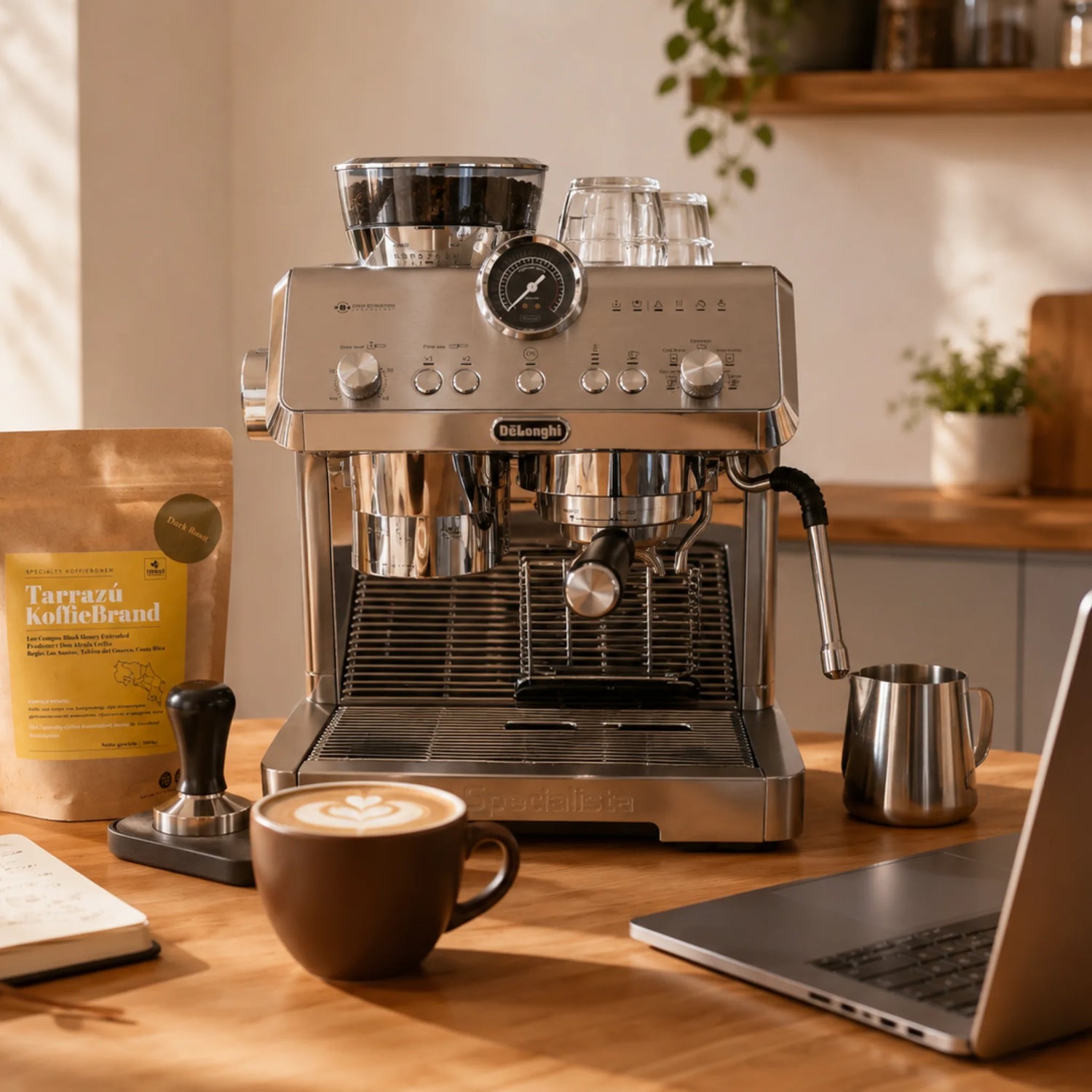 Barista-workshop aan huis in Lierop over wisselende espresso, bonenkeuze en een DeLonghi La Specialista Opera espressomachine
