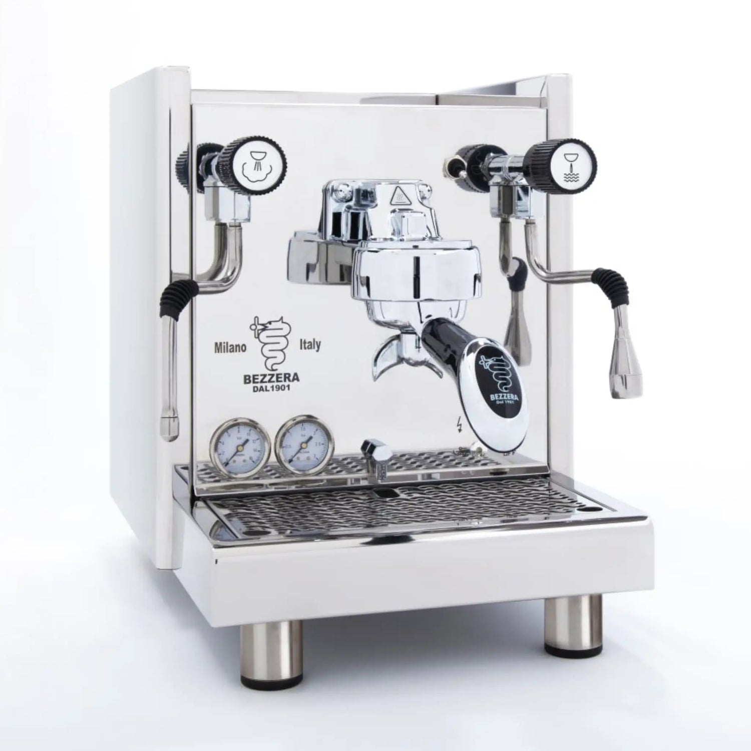 Bezzera espressomachine waarop een prive barista workshop aan huis gegeven wordt.