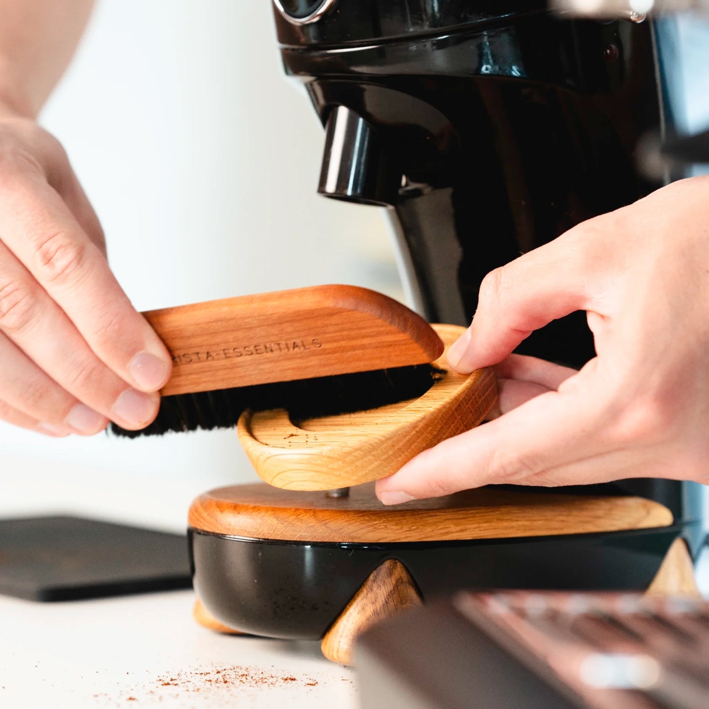 beste koffieborstel voor de barista voor reiniging en onderhoud van de Barista Shop 2