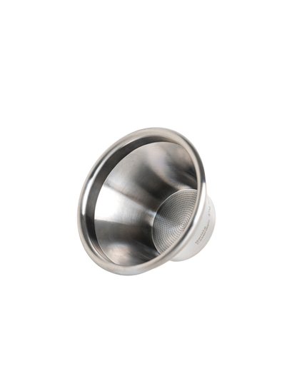 RVS convex filterbakje van 54 mm met taps toelopende binnenkant