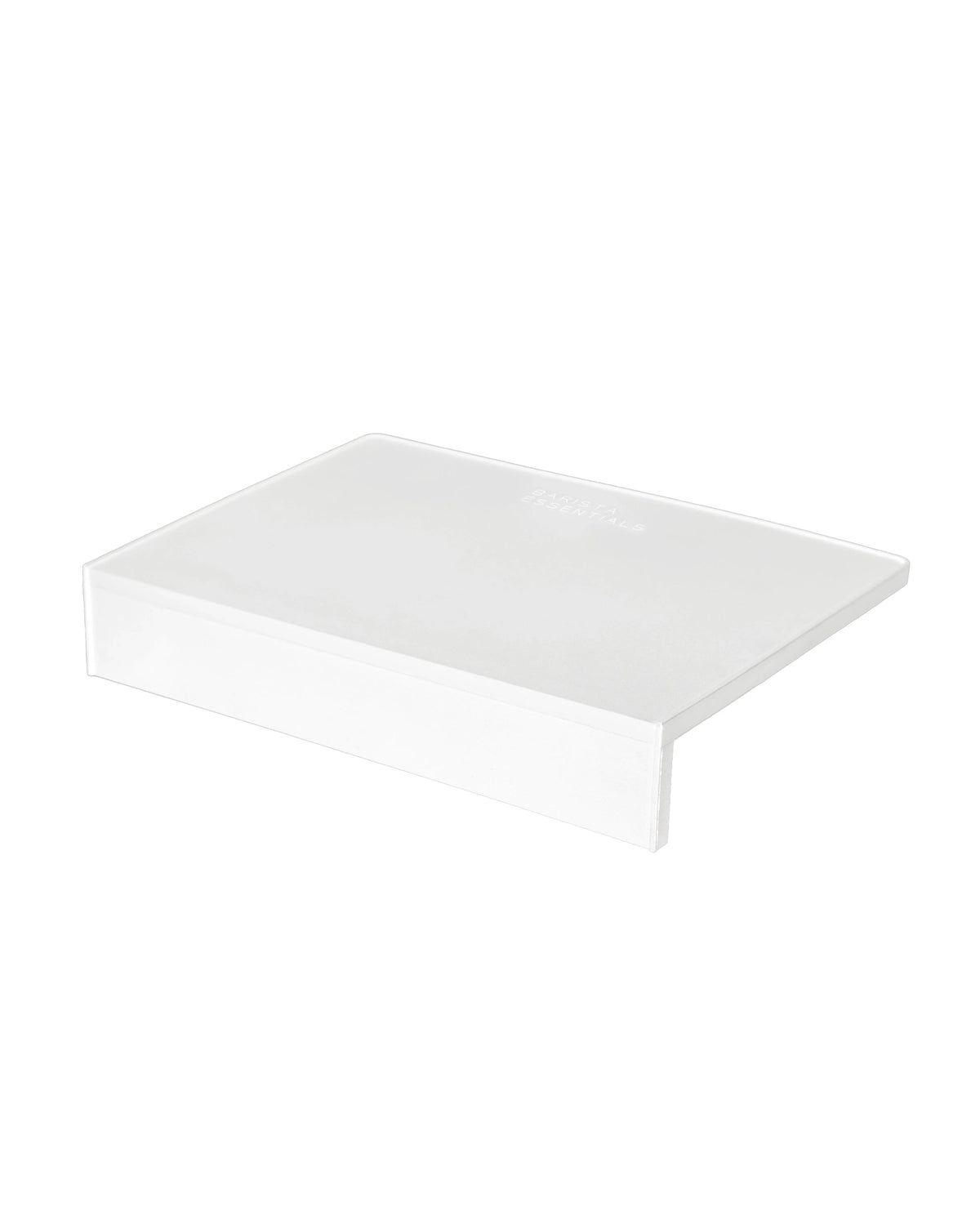 De grote witte tampermat met hoek van Barista Essentials
