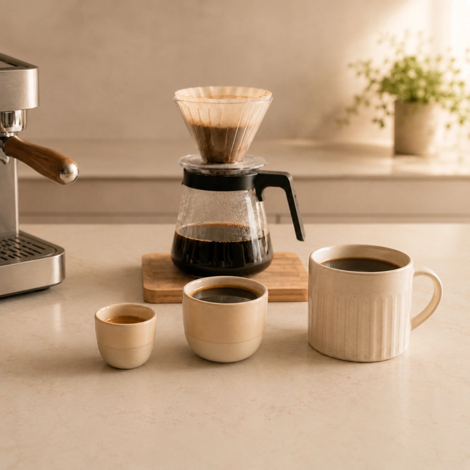 Espresso, americano en filterkoffie als keto-proof zwarte koffie zonder koolhydraten.