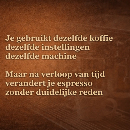 Espresso verandert en wordt slechter na verloop van tijd ondanks dezelfde instellingen door afnemende versheid van koffiebonen