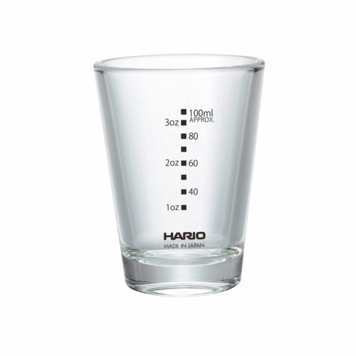 Dit espresso shotglas van 100ml / 3,1oz, is de ultieme maatbeker voor de thuisbarista. Weten hoeveel ml een espresso is zorgt voor een goeie espresso extractie, zodat je makkelijker je espressomachine kunt afstellen. Met deze barista tool krijgt iedereen zijn waterhoeveelheid voor een espresso onder controle.