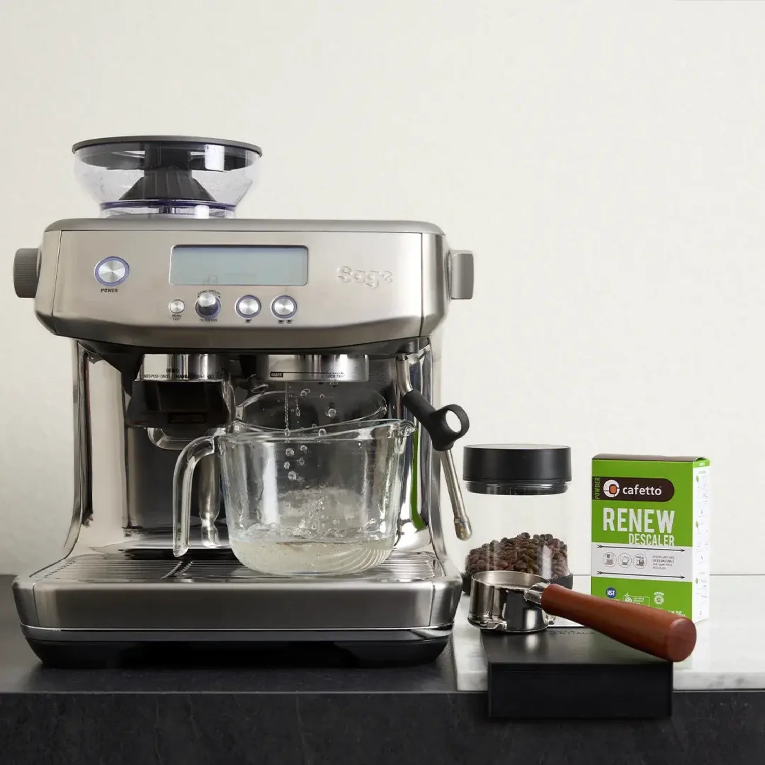 Espressomachine ontkalker en kalk verwijderaar voor koffiemachine 3.