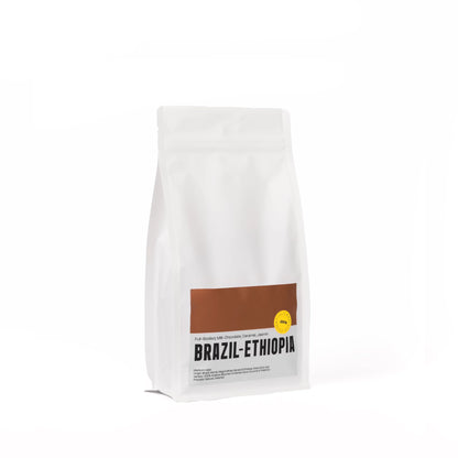 Verpakking Brazilië–Ethiopië koffiebonen van Barista Essentials
