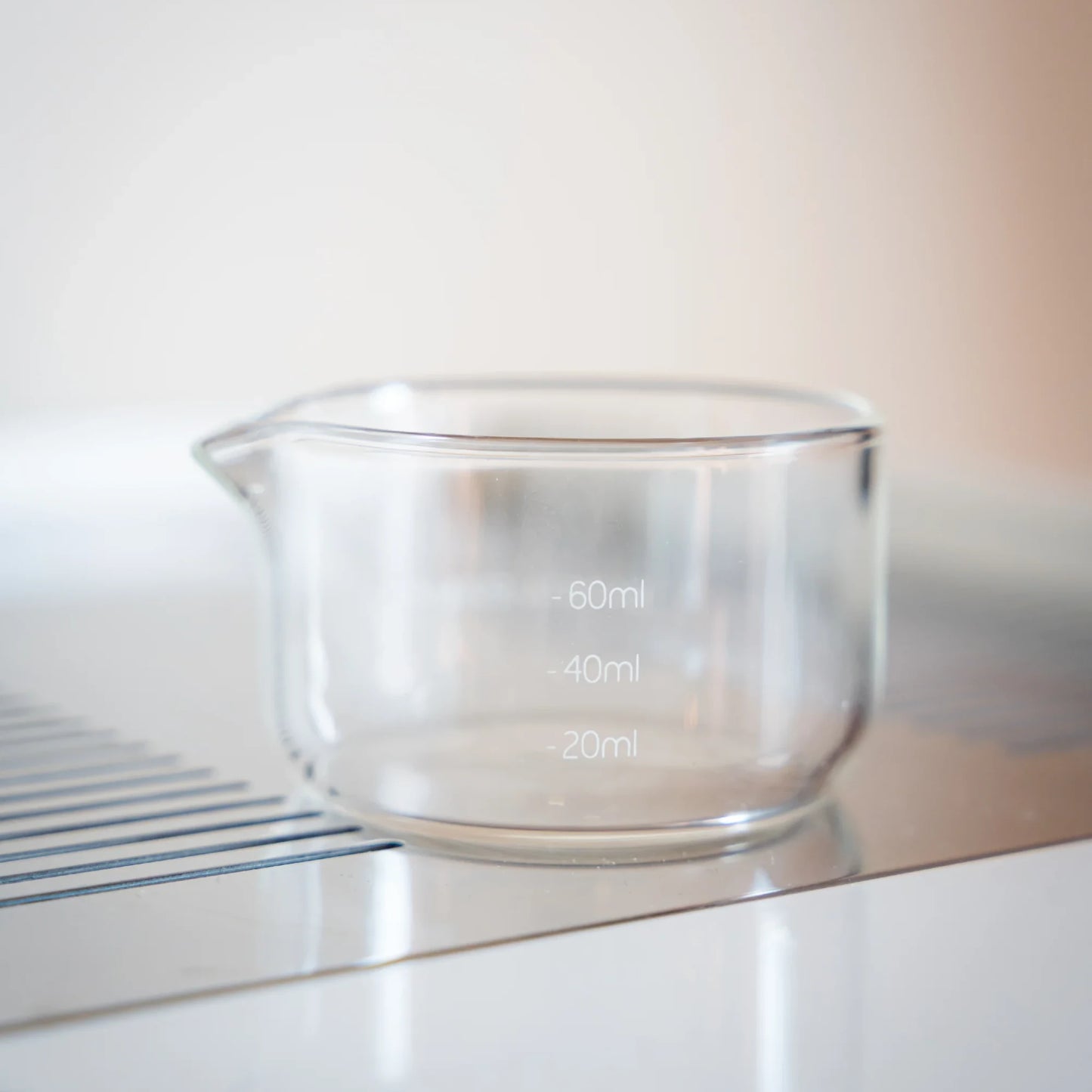 Glazen espresso shotglas 60 ml met duidelijke maatstreepjes voor controle van espresso volume