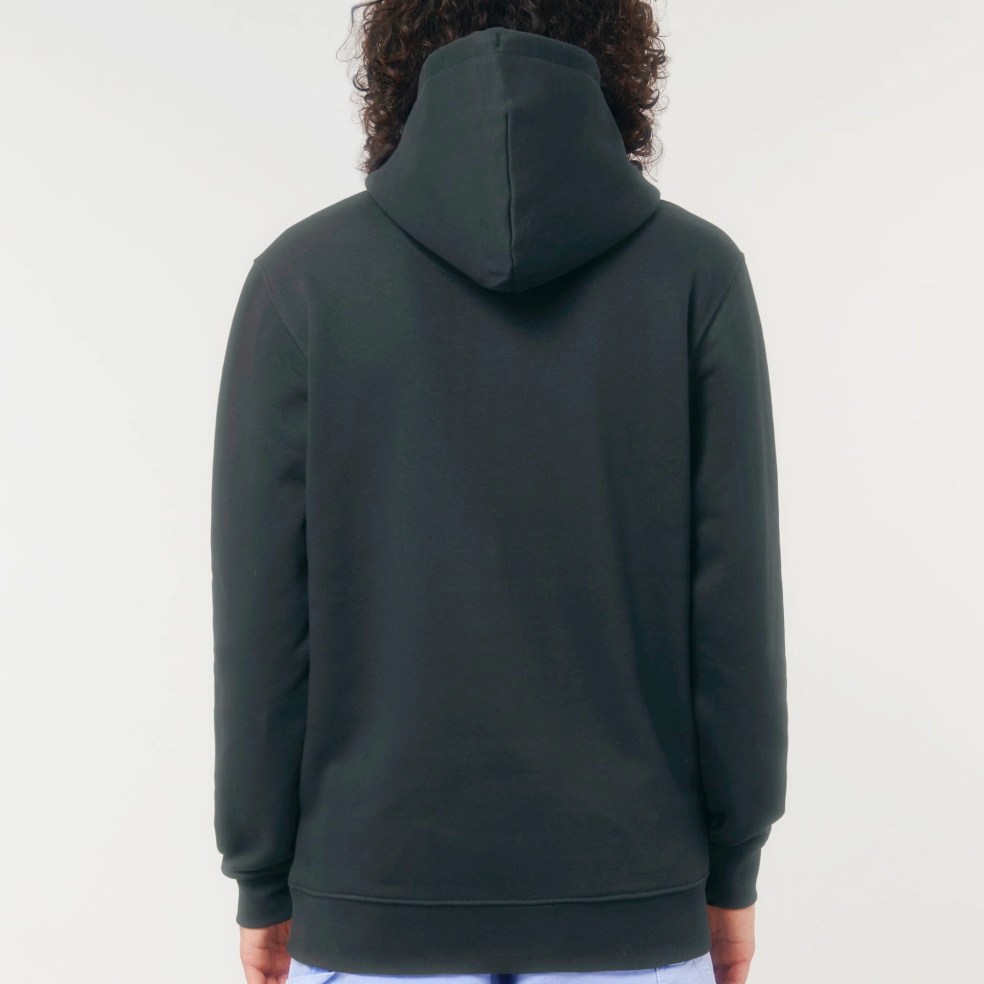 Koffie Babe Hoodie Unisex Organic zwart 2.