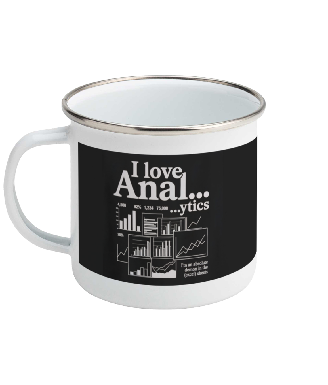 Enamel mug i-love-analytics