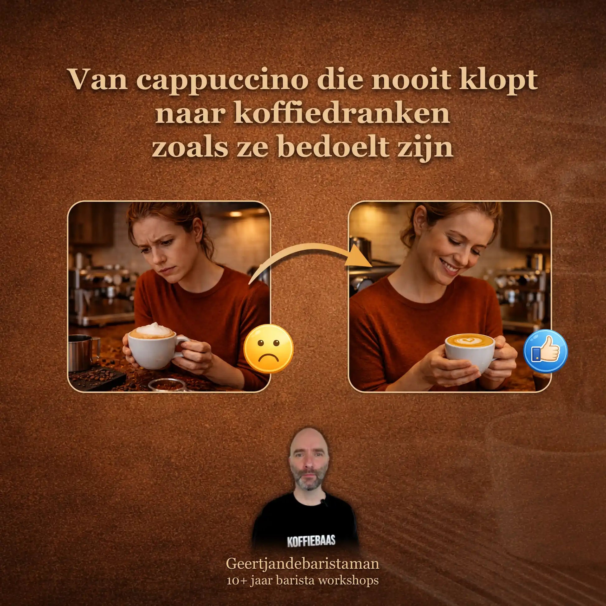 Van cappuccino die nooit klopt naar koffiedranken zoals ze bedoeld zijn met juiste verhoudingen en opbouw op basis van espresso