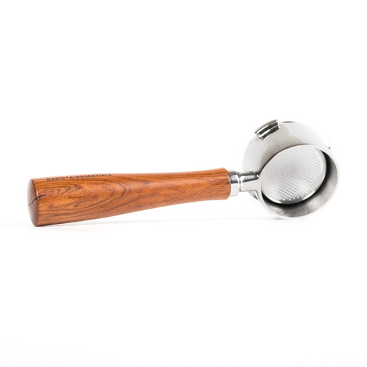Naked portafilter 51 mm hout voor DeLonghi La Specialista: los op een witte achtergrond