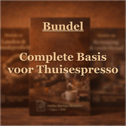 De complete Online Barista bundel met modules 2 t/m 9, inclusief introductiemodule. Voor maximale grip op espresso thuis, koffiedranken maken en koffiebonen kopen.
