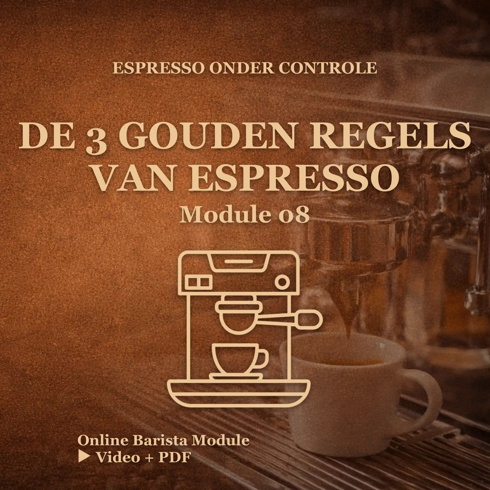 Online barista module drie gouden regels voor goede espresso zetten
