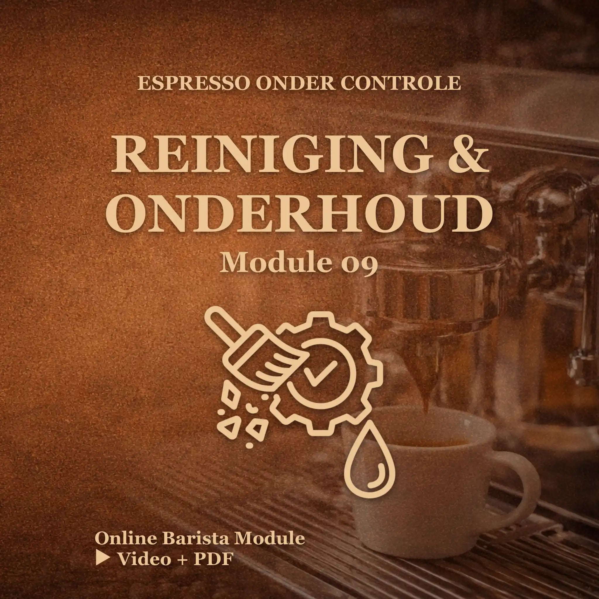 Online barista module espressomachine reinigen en onderhoud stappenplan
