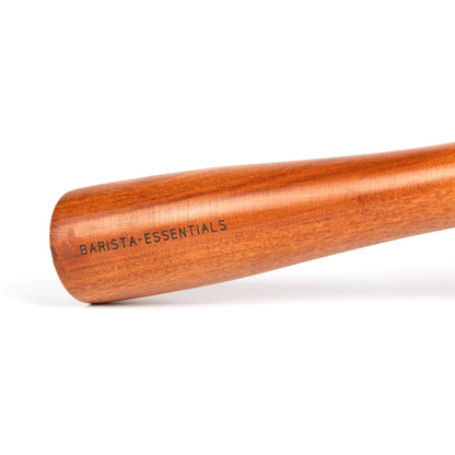 Portafilter dubbele uitloop 58 mm E61 hout: detail van het houten handvat