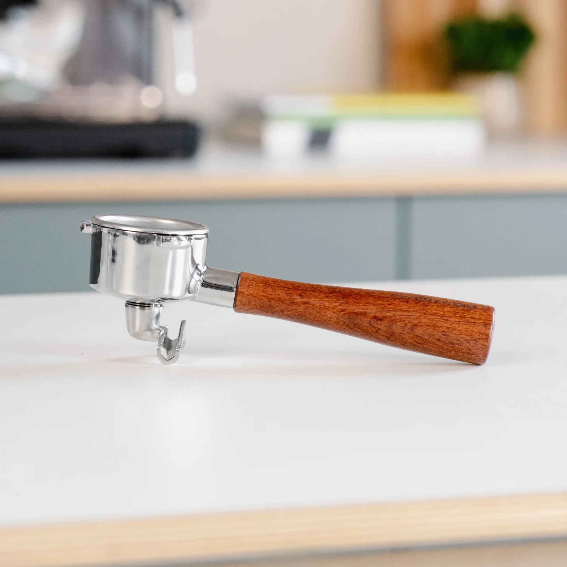 Portafilter dubbele uitloop - 54mm - Hout - filterdrager - portafilter Portafilter dubbele uitloop - 54mm - Hout - filterdrager - portafilter