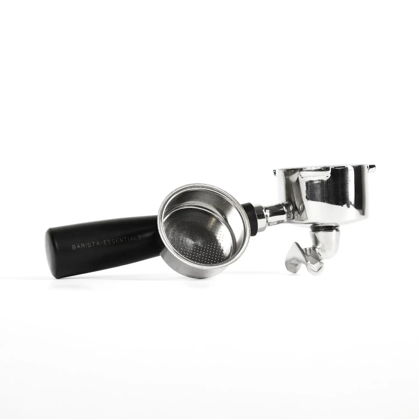 portafilter met dubbele uitloop zwart 51mm espresso filterdrager met handvat koffie accessoires.