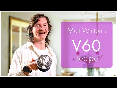 V60 five pour recipe Matt Winton. Hario YouTube video.