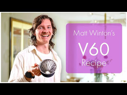 V60 five pour recipe Matt Winton. Hario YouTube video.