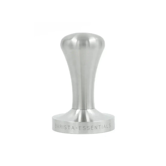 RVS espresso tamper 58mm met metalen handvat en RVS tampvlak voor een zwaarder baristagevoel