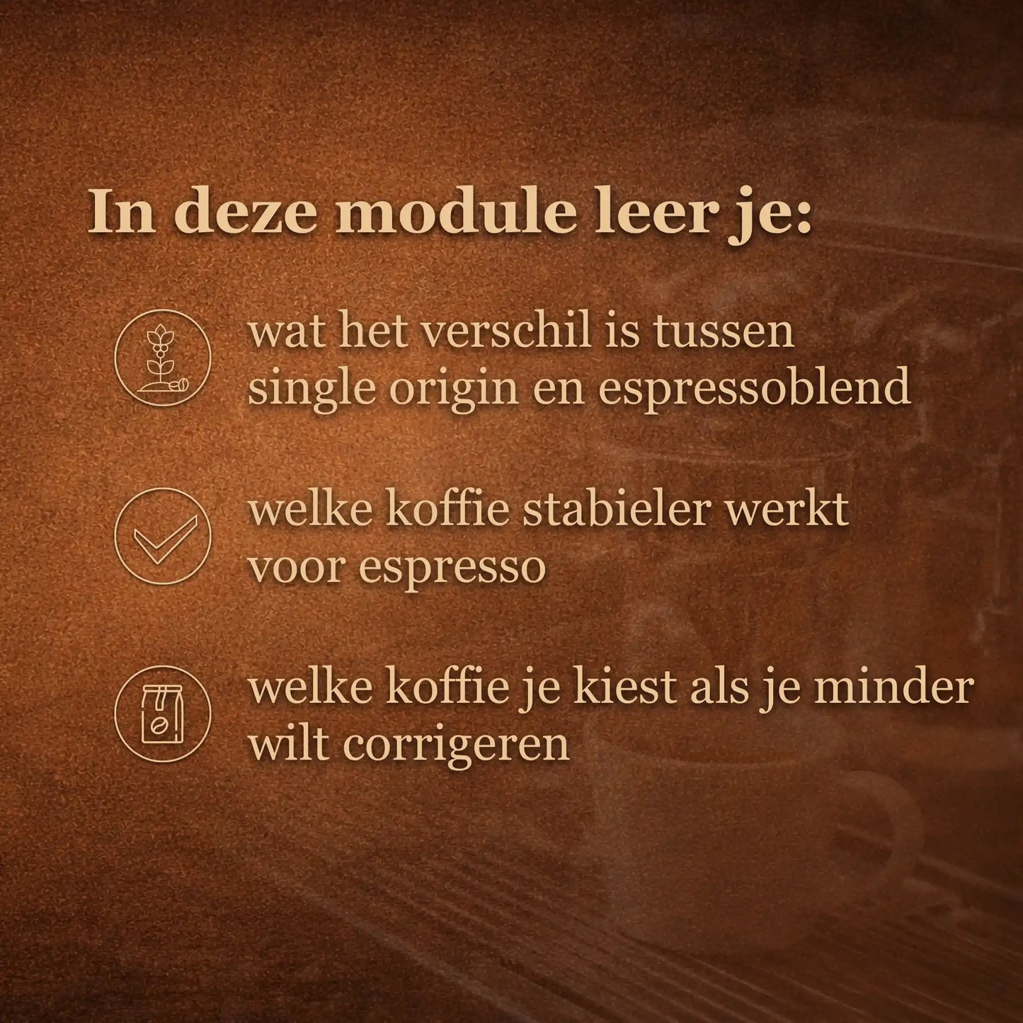 Overzicht van wat je leert over het verschil tussen single origin en espressoblend en welke koffie beter werkt voor espresso
