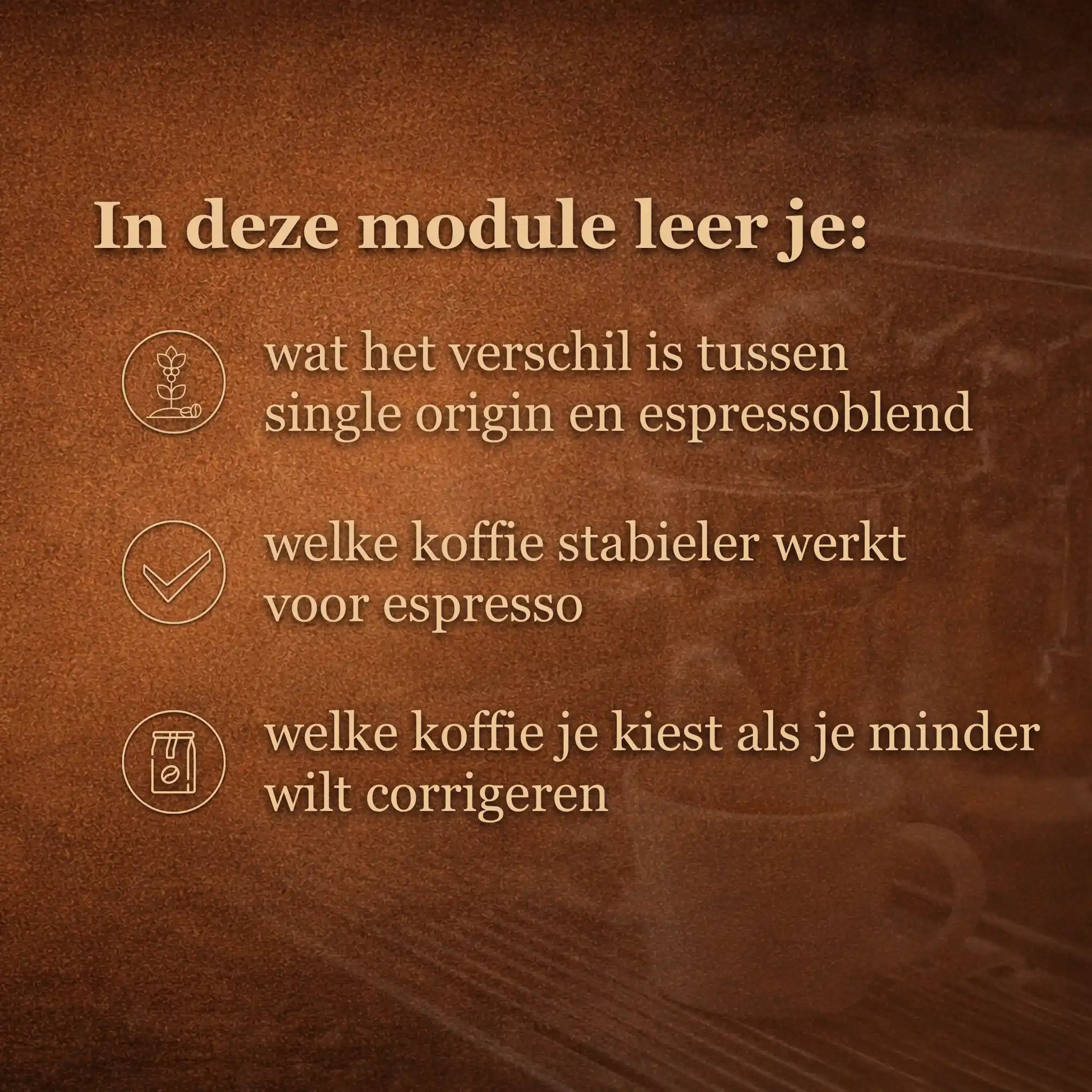 Overzicht van wat je leert over het verschil tussen single origin en espressoblend en welke koffie beter werkt voor espresso