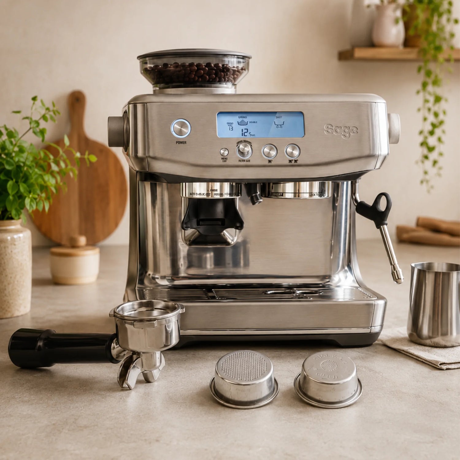 Single Wall en Dual Wall filterbakje bij een Sage-espressomachine voor het kiezen van het juiste espressobakje