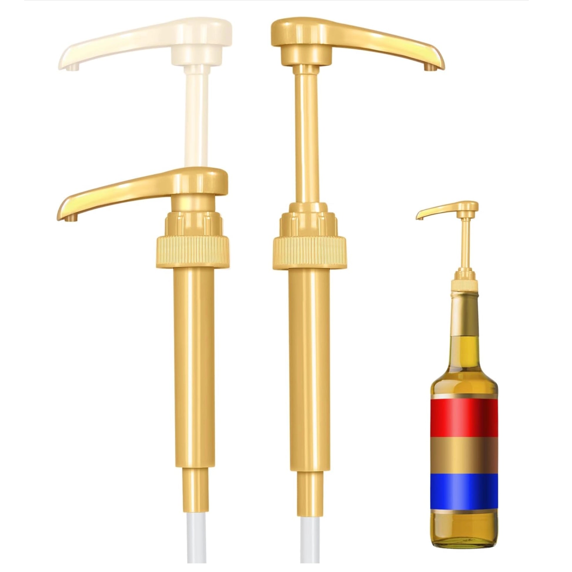 sunal Koffie siroop dispenser, goud 500ml/16oz siroop dispenser, set van 2 glazen siroop fles, siroop pomp dispenser met 1/4 oz grote capaciteit pomp en 36 waterdichte labels & trechter voor keuken sunal Koffie siroop dispenser, goud 500ml/16oz siroop dispenser, set van 2 glazen siroop fles, siroop pomp dispenser met 1/4 oz grote capaciteit pomp en 36 waterdichte labels & trechter voor keuken