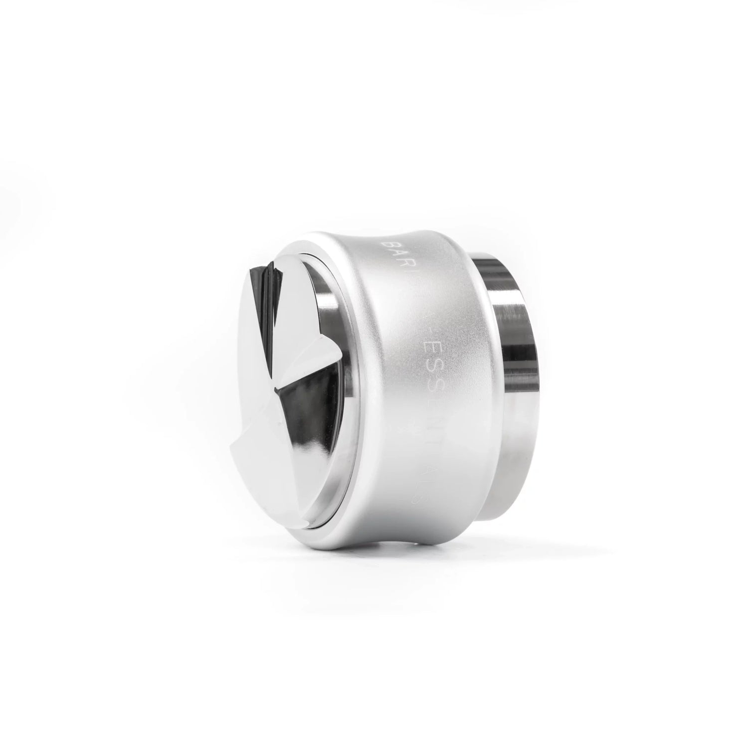 Tamper & Verdeler Combinatie – 51mm, zilver, ideaal voor een consistente espresso-extractie.