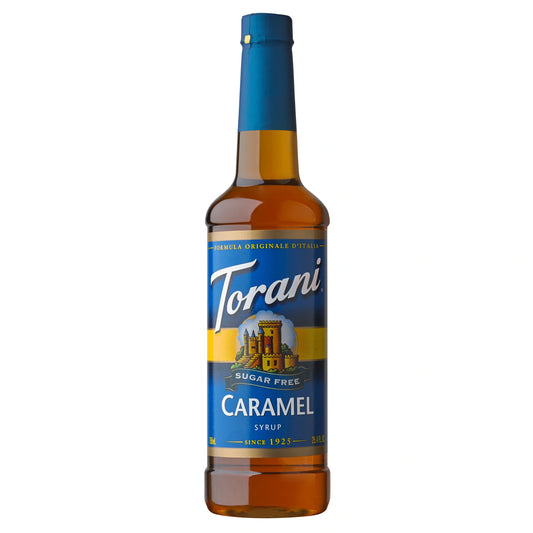Torani Sugar Free Caramel siroop 0,75L PET fles