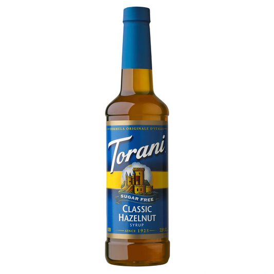 Torani Sugar Free Classic Hazelnut siroop 0,75L PET fles