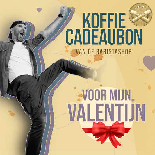 Valentijn Cadeaubon Online Versturen naar Koffieliefhebbers! Productafbeelding voorkant.