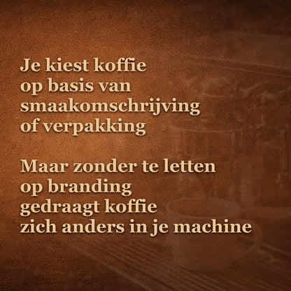 Koffiedrinker kiest koffie op verpakking of smaakomschrijving maar krijgt zure of bittere espresso door verkeerde branding keuze